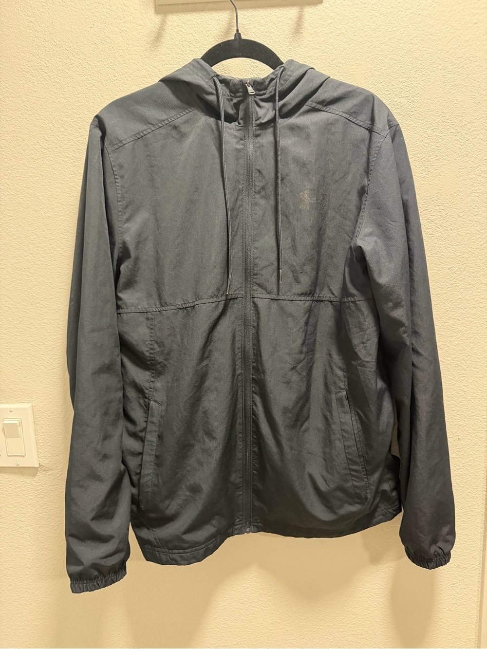 Men's Hooded Lightweight Jacket - Charcoal Gray